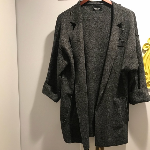 zara knit blazer